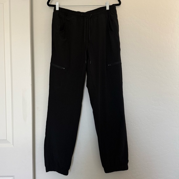Eddie Bauer Fleece Lined Pants Cuffed Jogger Sweats Outdoor Hiking Winter Warm 6 - Picture 1 of 6